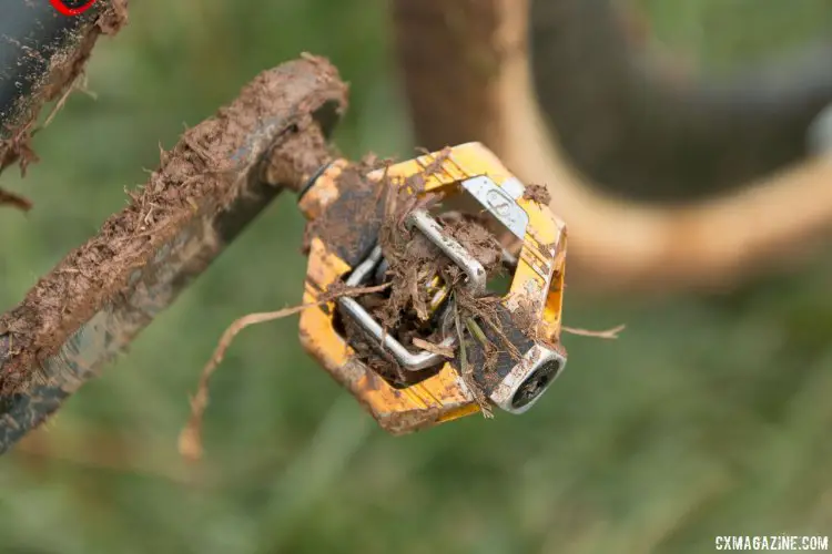Oretenblad runs the popular Crankbrothers Candy pedal. © Cyclocross Magazine