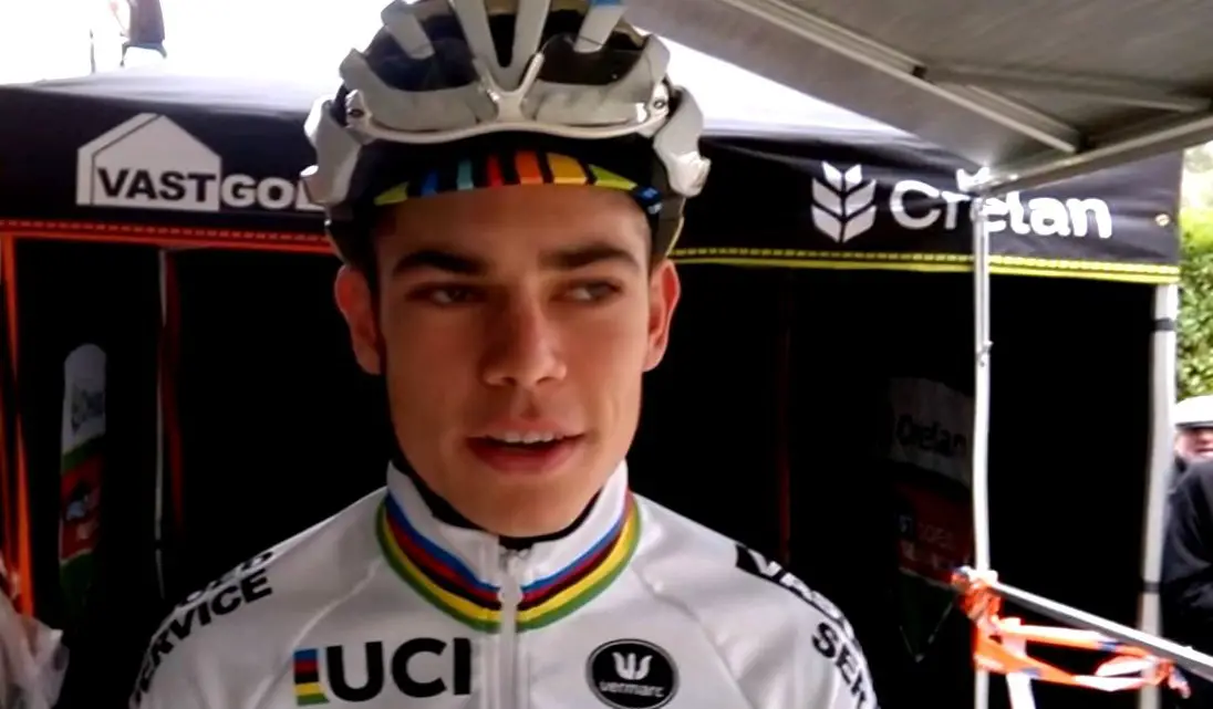 Interview: 2016 World Champion Wout van Aert at the 2016 Parkcross Maldegem.