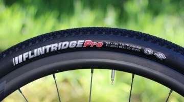 Kendra's Flintride Pro gravel tire. © Andrew Yee / Cyclocross Magazine