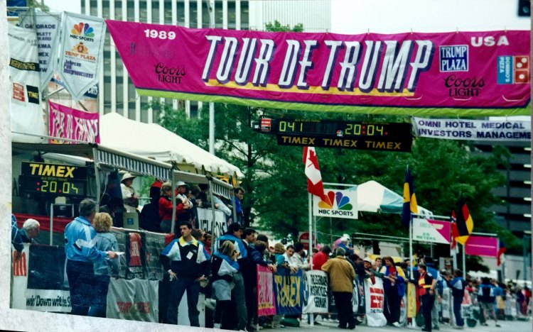 The 1989 Tour de Trump was the event's inaugural year and took racers down the East Coast. Photo: Donald West