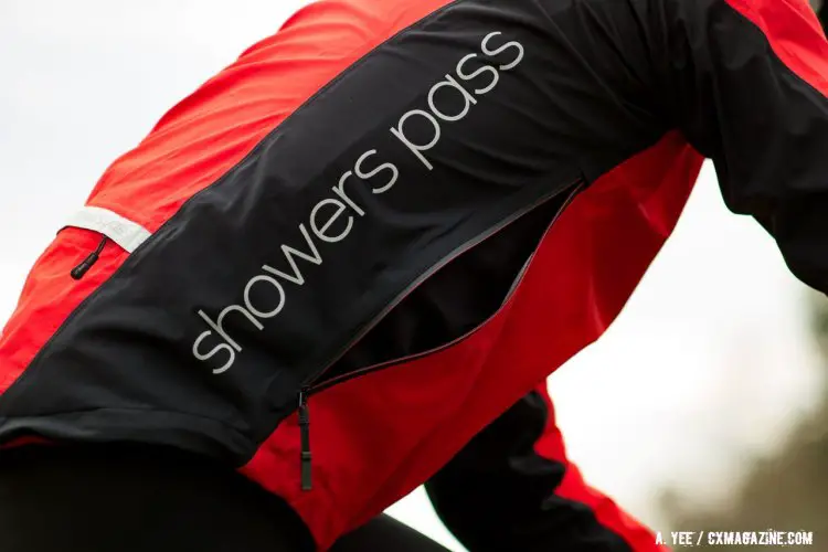 Showers Pass Spring Classic jacket offers numerous ventilation points to help keep you comfortable. © Cyclocross Magazine