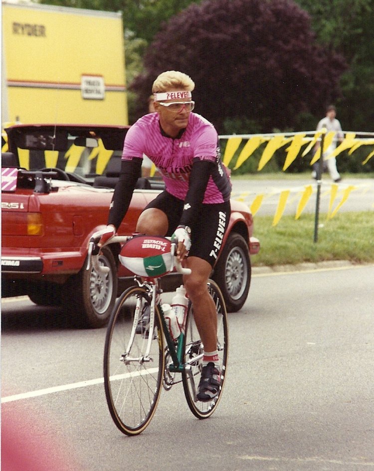 Norwegian Dag-Otto Lauritzen, the overall winner of the 1989 Tour de Trump. Photo: Bob Mical