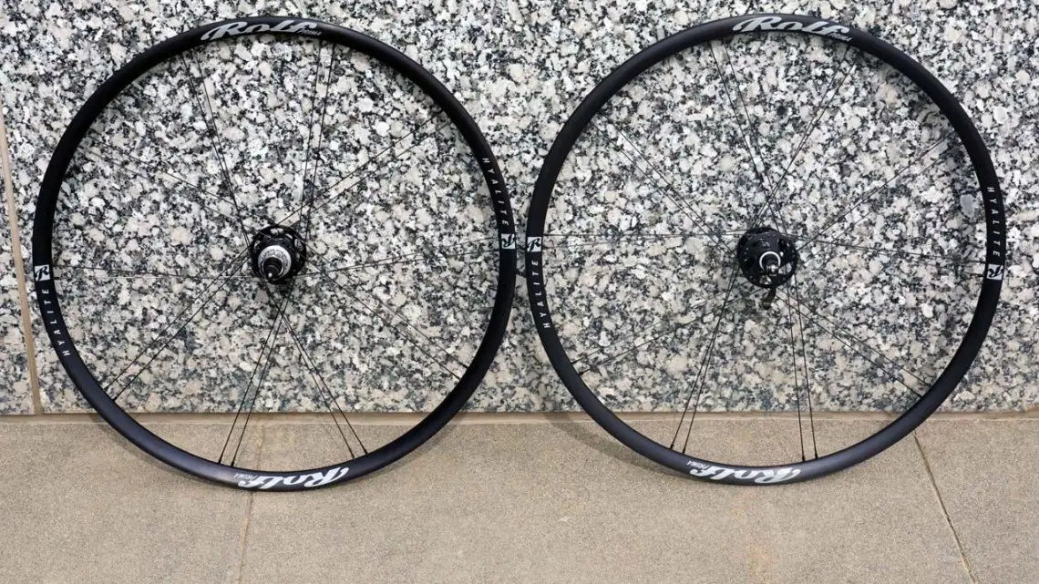 Rolf’s new Hyalite adventure road wheelset comes with a 22mm internal width, and weighs in at 1505g for the pair. © Cyclocross Magazine