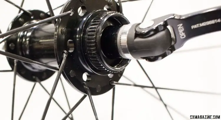 Yay! An internal cam quick release. The Altamont Lite wheelset will also feature Centerlock disc hubs. NAHBS 2016. © Cyclocross Magazine