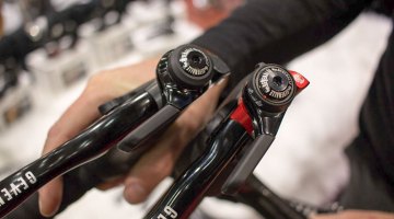 Want to run 1x with a Shimano mtb derailleur? 2x with a Shimano road or Gevenalle rear derailleur? Gevenalle has reliable shifter options for you. NAHBS 2016. © Cyclocross Magazine