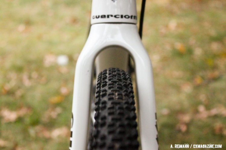The Lembeek's fork too offers loads of clearance. © Andrew Reimann / Cyclocross Magazine