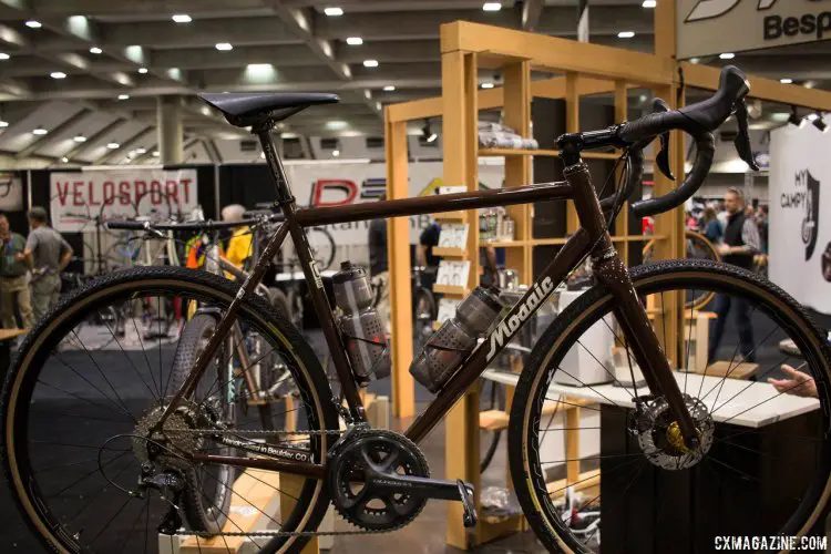 Mosaic Bespoke Bicycles' G-Series is for gravel, and this is the company's GS1, a steel steed ready for adventure. NAHBS 2016. © Cyclocross Magazine