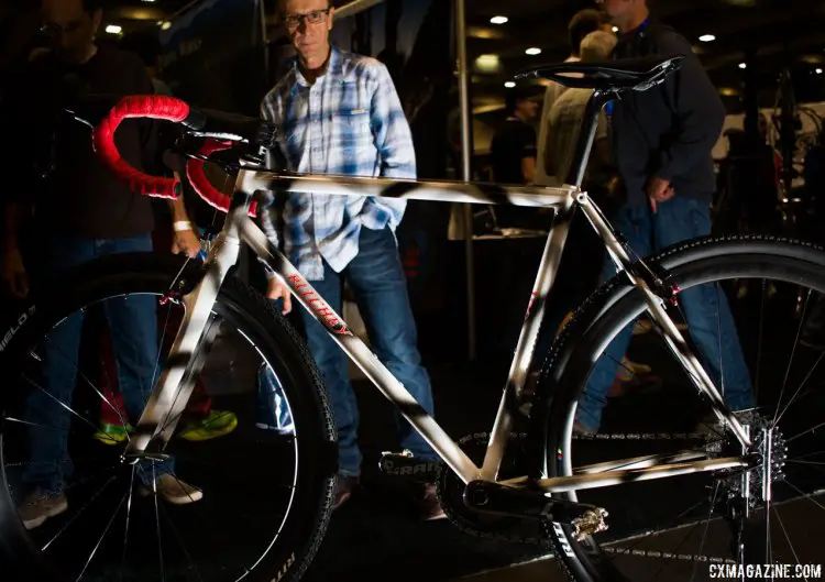 The steel Ritchey Swiss Cross with a $450 Heritage paint upgrade was a show stopper for this attendee, us, and many others. NAHBS 2016. © Cyclocross Magazine