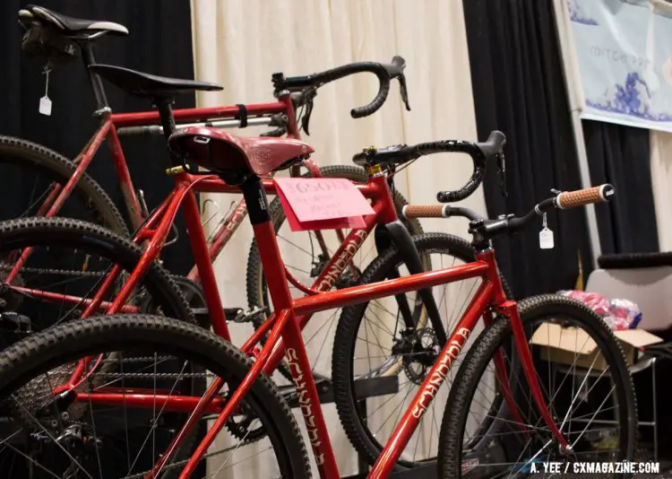 Paul Sadoff and Bruce Gordon's Schnozola line of do-it-all bikes. NAHBS 2016. © Cyclocross Magazine