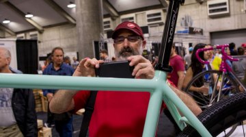 The Thrive Cycles' Steel cyclocross/gravel bike caught the attention of many show attendees, including us. NAHBS 2016. © Cyclocross Magazine