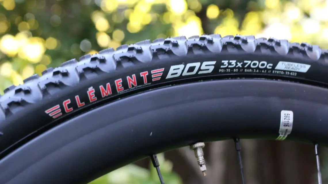 The Clement Bos is the brand's entry to the tubeless game. © Andrew Yee / Cyclocross Magazine