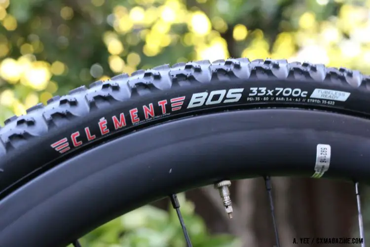 The Clement Bos is the brand's entry to the tubeless game. © Andrew Yee / Cyclocross Magazine