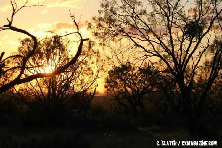 Morning breaks in Castell, Texas ahead of the 2016 Castell Grind. © Curt Slaten