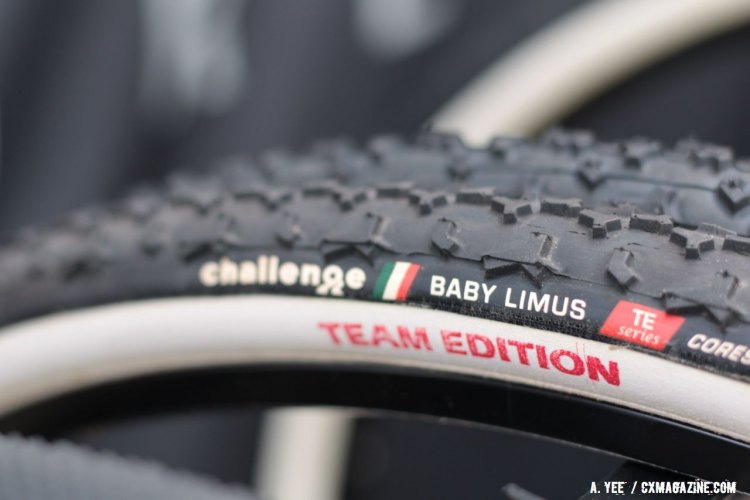 Challenge Tires made a few changes to the popular Baby Limus including taller center knobs. © Andrew Yee / Cyclocross Magazine