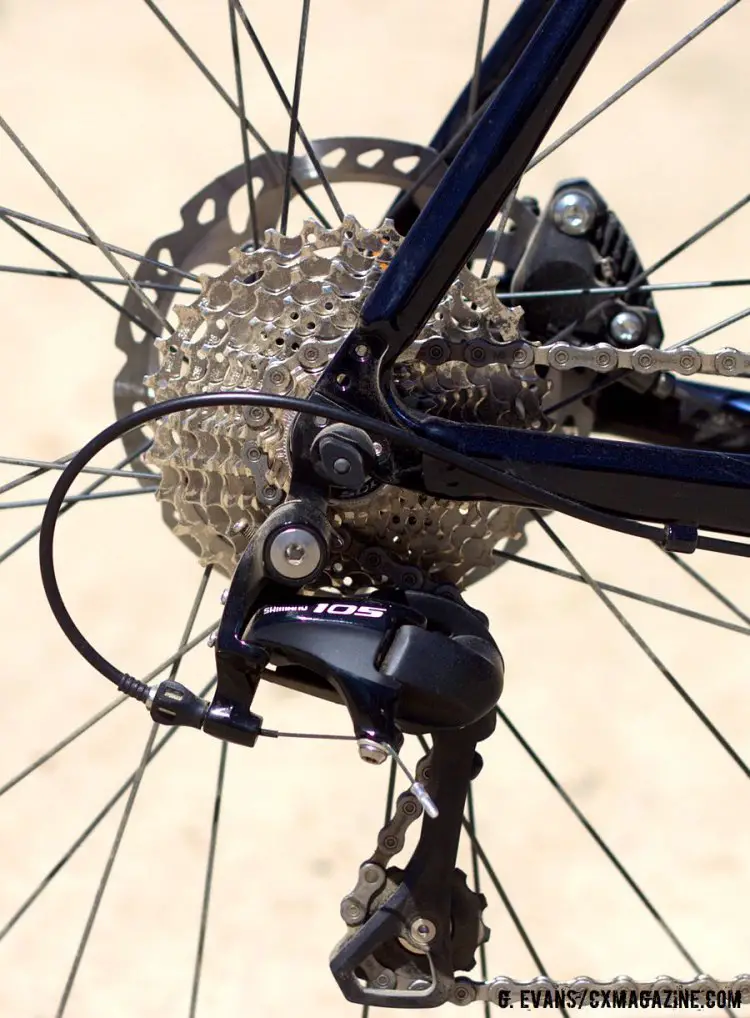 Both Grinder builds come with an 11-32t 11-speed cassette and 46/36t chainrings. Sea Otter Classic 2016 © Greg Evans / Cyclocross Magazine