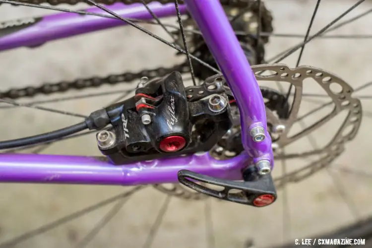 Flat mount calipers are gaining popularity on a number of bikes, including the new Brodie Romax. © Clifford Lee / Cyclocross Magazine