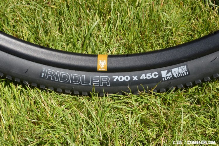 WTB's new Riddler comes in a wide 45c width and should prove good for rougher gravel rides. © Clifford Lee / Cyclocross Magazine