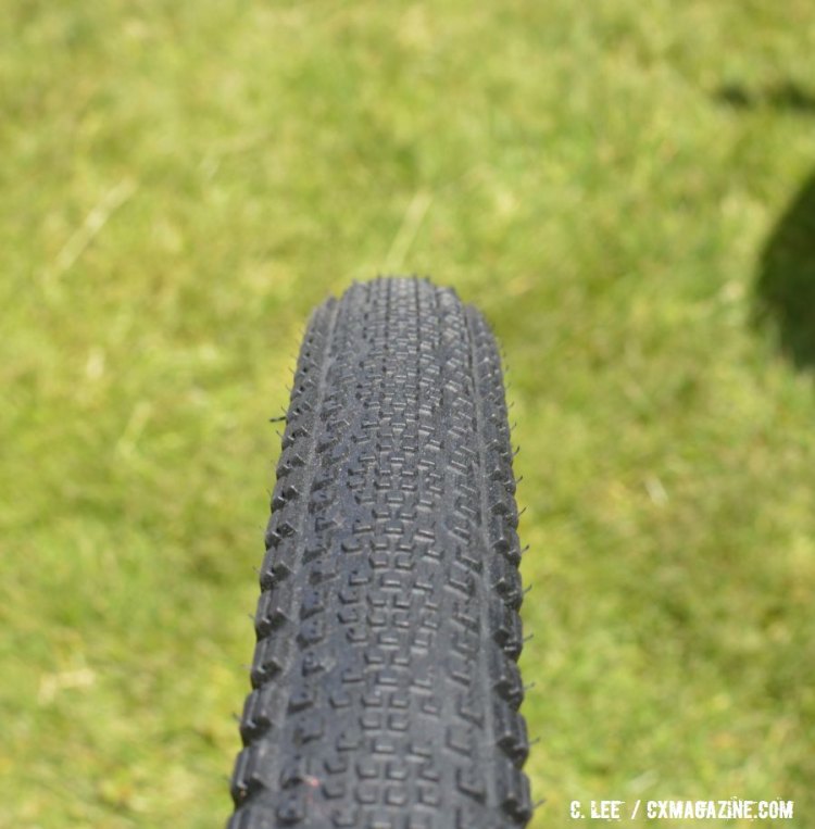 The WTB Riddler tread as seen on the narower 37c offering. © Clifford Lee / Cyclocross Magazine