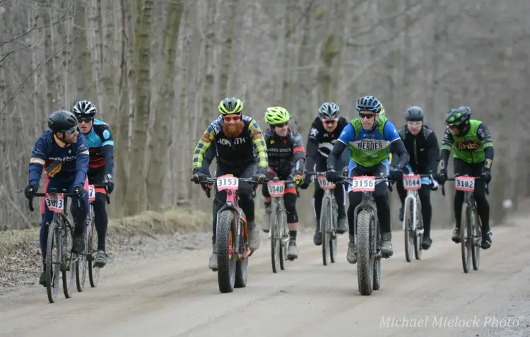 The fat bike field. The Lowell 50. © Michael Mielock