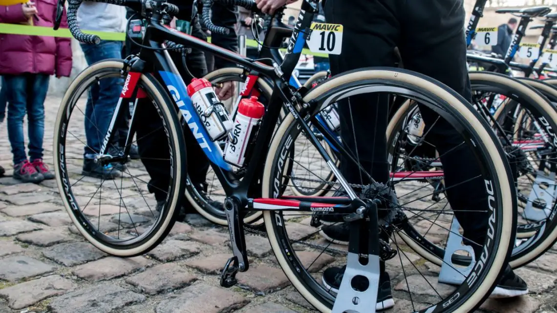 Lars van der Haar's Paris-Roubix bike. © Mario Vanacker / Cyclocross Magazine