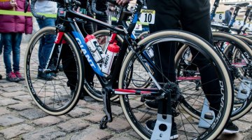 Lars van der Haar's Paris-Roubix bike. © Mario Vanacker / Cyclocross Magazine