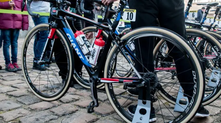 Lars van der Haar's Paris-Roubix bike. © Mario Vanacker / Cyclocross Magazine