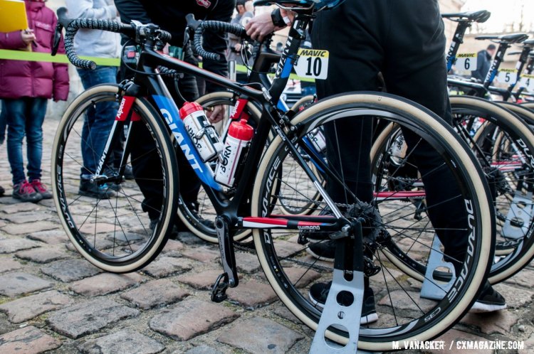 Lars van der Haar's Paris-Roubix bike. © Mario Vanacker / Cyclocross Magazine