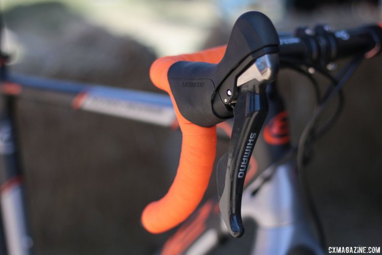 Blue Competition Cycles Norcross SL cyclocross bike. Sea Otter Classic 2016. © Cyclocross Magazine