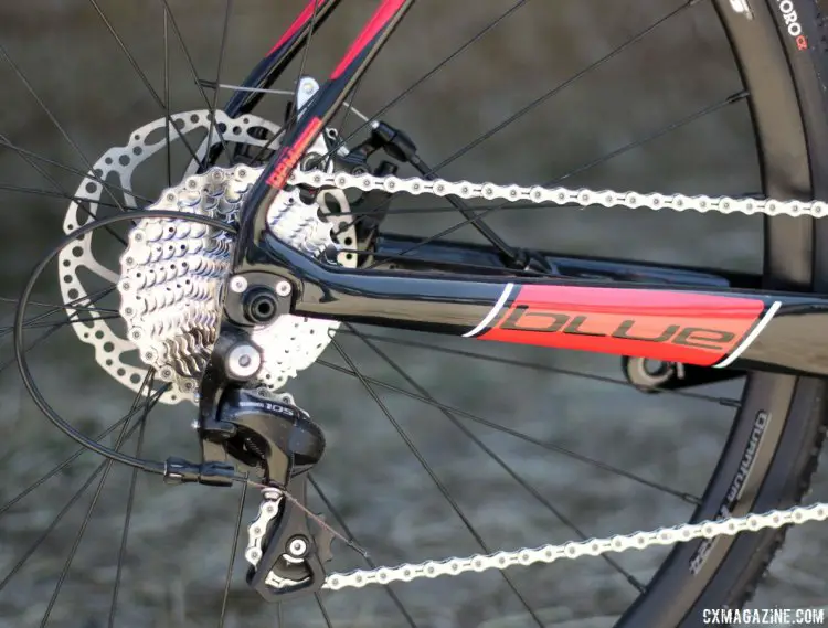 Blue Competition Cycles' Norcross SP cyclocross bike. Sea Otter Classic 2016. © Cyclocross Magazine