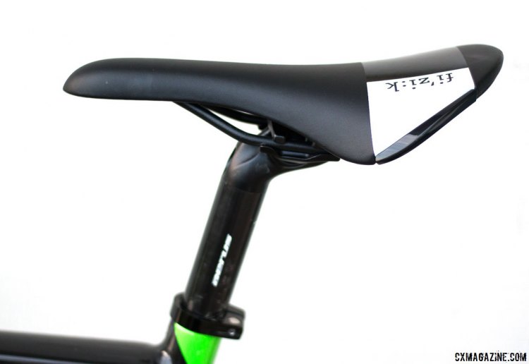 And while Aerus also does the seatpost, the saddle atop is from Fizik. © Cyclocross Magazine