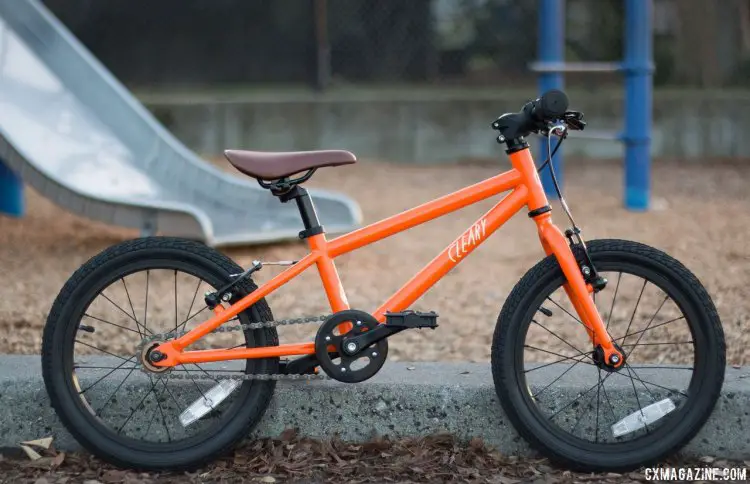 It's equally at home on the playground and race course. Cleary Bikes 16" wheel Hedgehog kid's bike. © Cyclocross Magazine