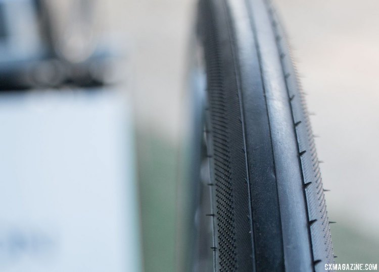 Primarily a road tire, the Hutchinson Sector 32 could be good for those on rough roads or hardback dirt. 2016 Sea Otter Classic. © Andrew Yee / Cyclocross Magazine.