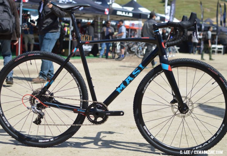 Masi's CXRc with a SRAM Rival 1 build is one of the many configurations being offered as part of the new cyclocross bike line from the storied brand. 2016 Sea Otter Classic. © Clifford Lee / Cyclocross Magazine