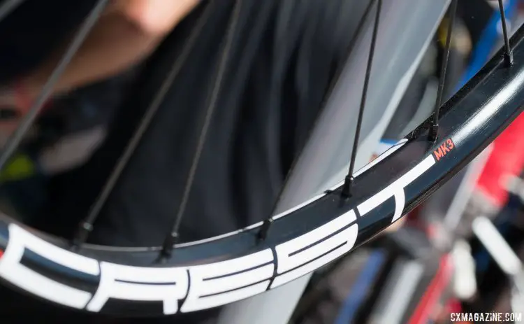 NoTubes' Crest wheels have went up a bit in price, going from $650 to $679. Rims are now $100. Rear Neo hub now features replaceable caps for different axle configurations. Sea Otter Classic 2016. © Cyclocross Magazine