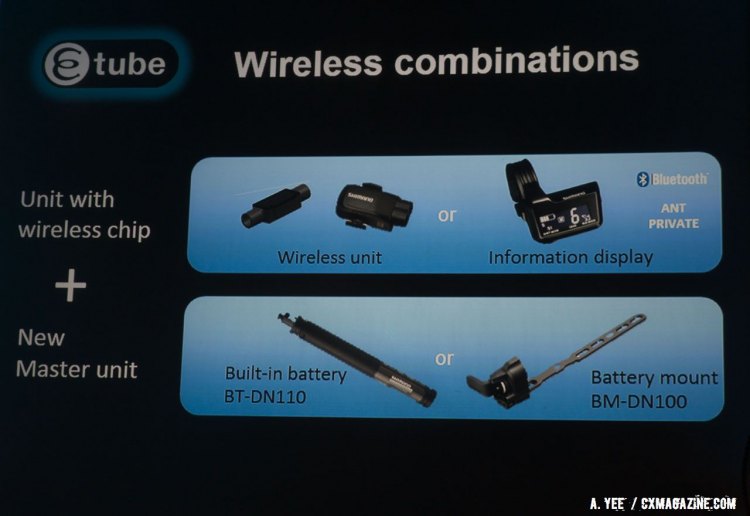 The new wireless connectivity controls sytem setup and configuration not shifting, and requires one of the new higher capacity batteries and head unit. © Andrew Yee / Cyclocross Magazine
