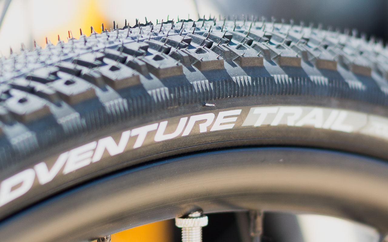 Vittoria's Adventure Trail 40c gravel tire that we first saw at