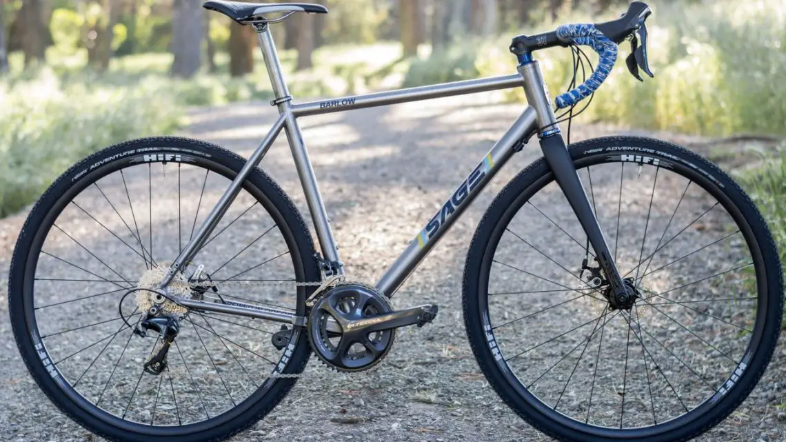 Sage Cycles Barlow Titanium gravel bike. ©️ Clifford Lee / Cyclocross Magazine