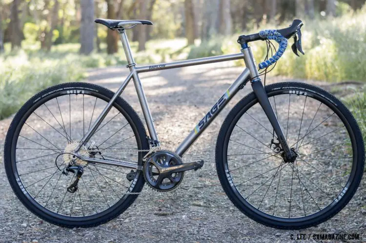 Sage Cycles Barlow Titanium gravel bike. ©️ Clifford Lee / Cyclocross Magazine