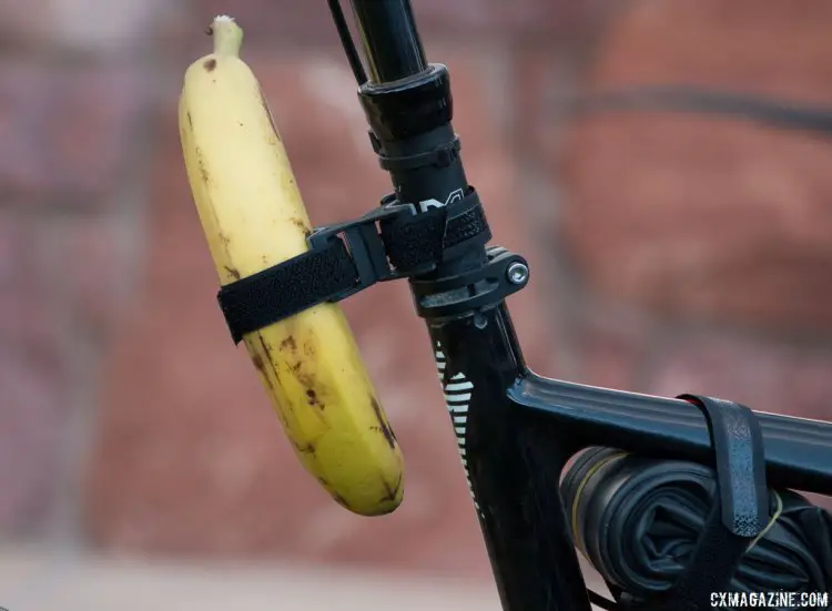 With SKS' Anywhere Adapter you can mount a banana to your seatpost. Magura Press Camp. © Cyclocross Magazine