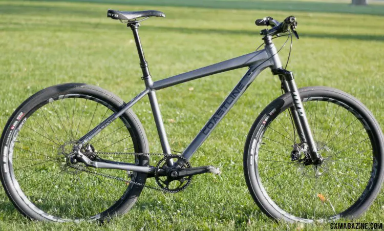 The $1850, 22lb Coastline Cycle Co. The One SSRX 650b bike. © Cyclocross Magazine