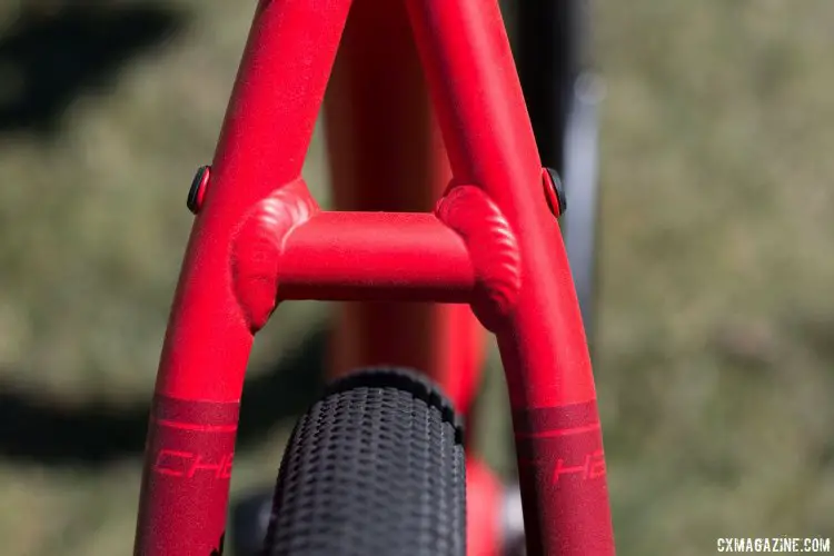 The Hatchet SX's versatility is evident with its rack and fender mounts and room for wide rubber. Sea Otter Classic 2016. © Cyclocross Magazine