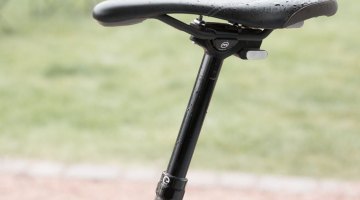 Magura's new Vyron eLect wireless dropper post is out, and could be an ideal dropper post for the gravel and monster cross cyclist. Magura Ride Camp 2016. © Cyclocross Magazine