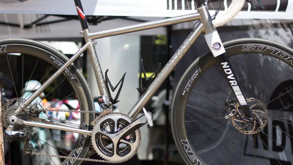 Ndvr Ravi titanium travel bike. Sea Otter Classic 2016. © Cyclocross Magazine