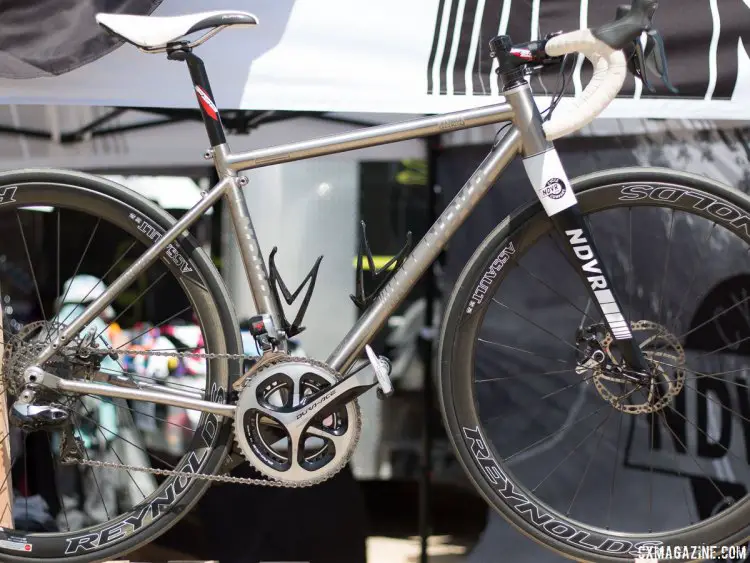 Ndvr Ravi titanium travel bike. Sea Otter Classic 2016. © Cyclocross Magazine