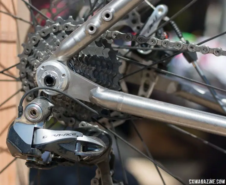 Through axles out back for the Ravi. Sea Otter Classic 2016. © Cyclocross Magazine