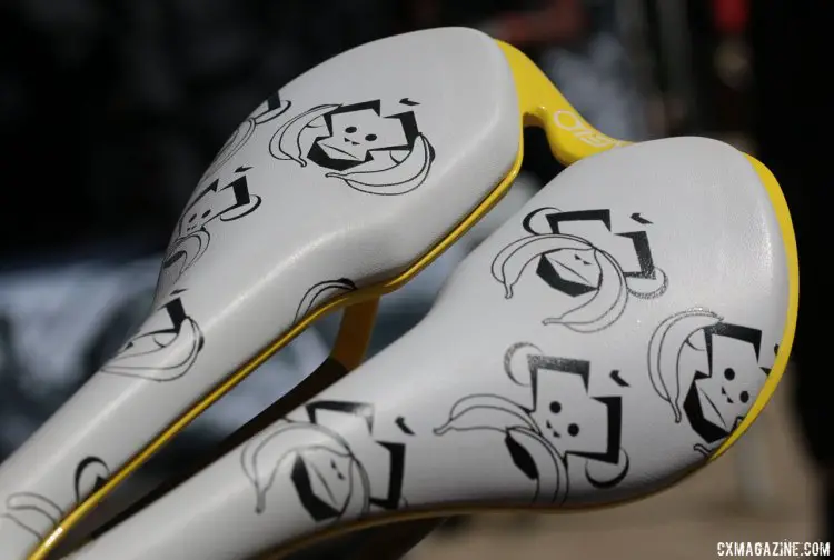 Don't spread the evil. Velo showing off its custom printing capability. Sea Otter Classic 2016. © Cyclocross Magazine