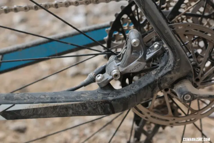 Braking dutues were perfomed by SRAM as well with the comapny's Force 1 hydraulic discs. ©️ Cyclocross Magazine