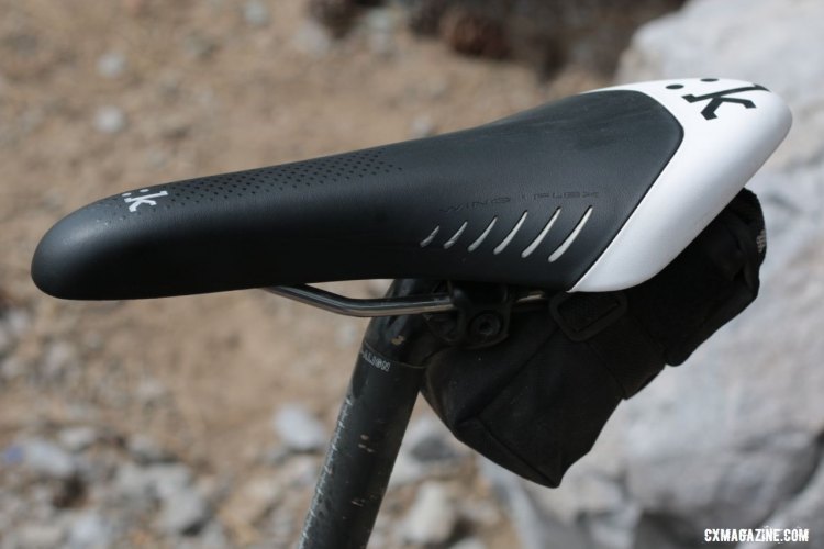 Decker's saddle with all the spare gear he needed underneath. ©️ Cyclocross Magazine