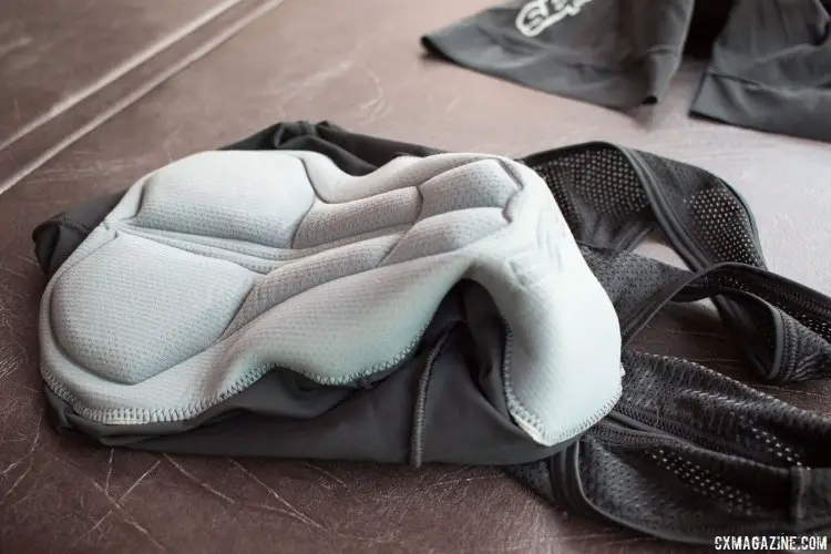 Pedaling mountain bike racers, gravel riders and cyclocrossers all need a chamois, and Alpinestars offers affordable bibs with its Vetta and Marathon bib shorts, with a contoured chamois, plenty of mesh, and silicone leg grippers. Press Camp 2016. © Cyclocross Magazine