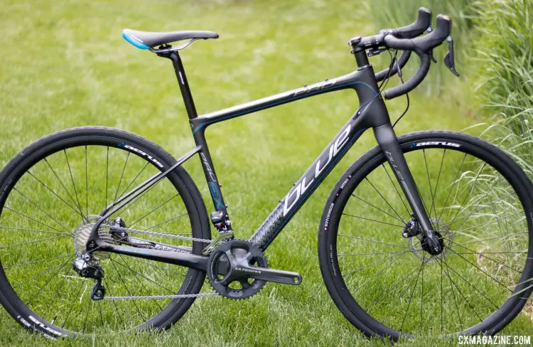 First Look Blue Carbon Prosecco EX Carbon Di2 Gravel Bike 2699